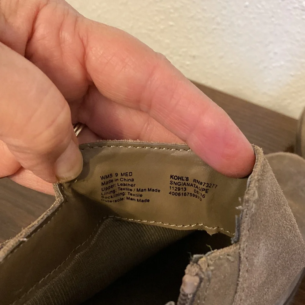 Sonoma upper leather suede Sngianataupe womens 9Med